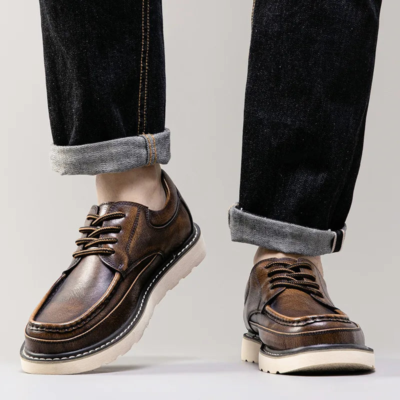 Vélandro - Lyxiga Retro Lädersneakers