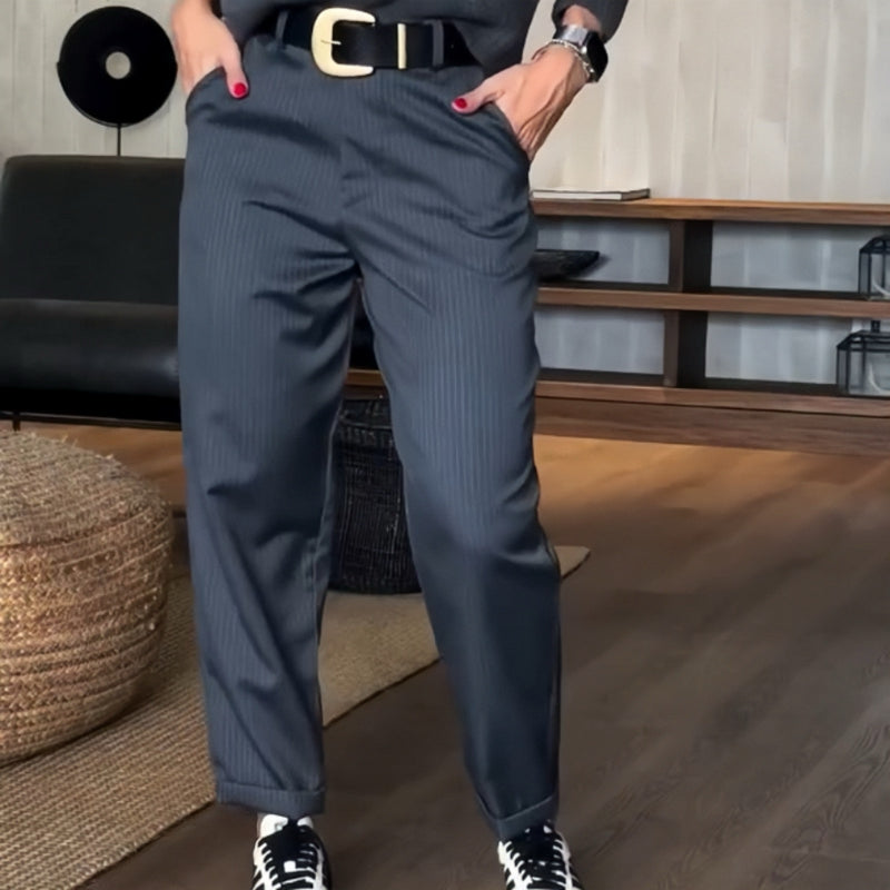 Höga Midja Blazerbyxor – Tidlös Stil för Varje Look