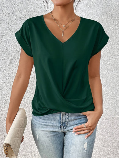Solera – Avslappnad T-shirt med V-ringning